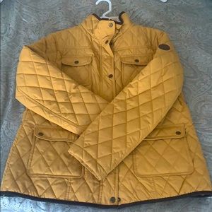 Ralph Lauren Quilted Jacket - L - Yellow Mustard